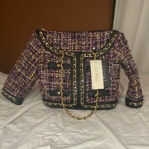 Le Miel Purple Sweater Bag